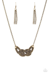 Paparazzi ~ Nautically Naples ~ Brass Necklace Set