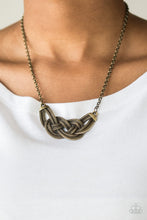 Load image into Gallery viewer, Paparazzi ~ Nautically Naples ~ Brass Necklace Set