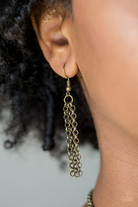 Paparazzi ~ Nautically Naples ~ Brass Necklace Set