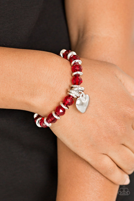 Paparazzi ~ Need I Say AMOUR? ~ Red Bracelet