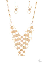 Load image into Gallery viewer, Paparazzi ~ Net Result ~ Gold Necklace Set