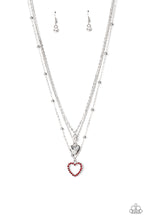 Load image into Gallery viewer, Paparazzi ~ Never Miss a Beat ~ Red Necklace Set