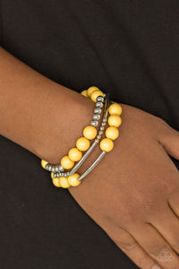 Paparazzi ~  New Adventures ~ Yellow Bracelet
