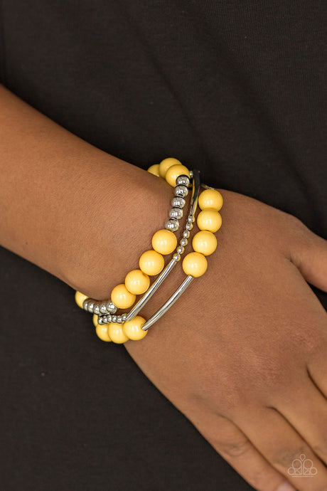 Paparazzi ~  New Adventures ~ Yellow Bracelet