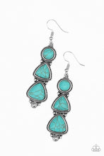 Load image into Gallery viewer, Paparazzi ~ New Frontier ~ Blue Earrings