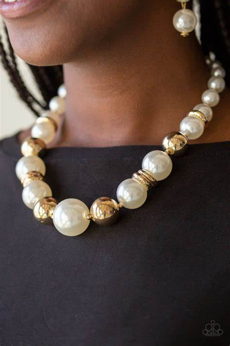 Paparazzi ~ New York Nightlife ~ Gold Necklace and Bracelet Set