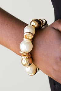 Paparazzi ~ New York Nightlife ~ Gold Necklace and Bracelet Set