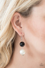 Load image into Gallery viewer, Paparazzi ~ New York Nightlife ~ Fashion Fix ~ White, Black, and Silver Necklace &amp; Bracelet Set