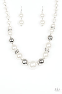 Paparazzi ~ New York Nightlife ~ White Pearl Necklace Set