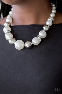 Paparazzi ~ New York Nightlife ~ White Pearl Necklace Set