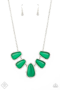 Paparazzi ~ Newport Princess ~ Green Necklace Set (Fashion Fix Exclusive)
