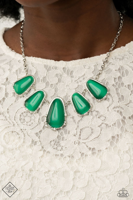 Paparazzi ~ Newport Princess ~ Green Necklace Set (Fashion Fix Exclusive)