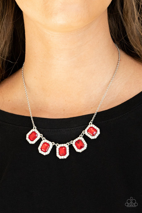 Paparazzi ~ Next Level Luster ~ Red Necklace Set
