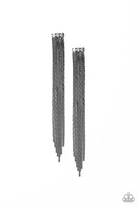 Paparazzi ~ Night At The Oscars ~ Black Tassel Earrings