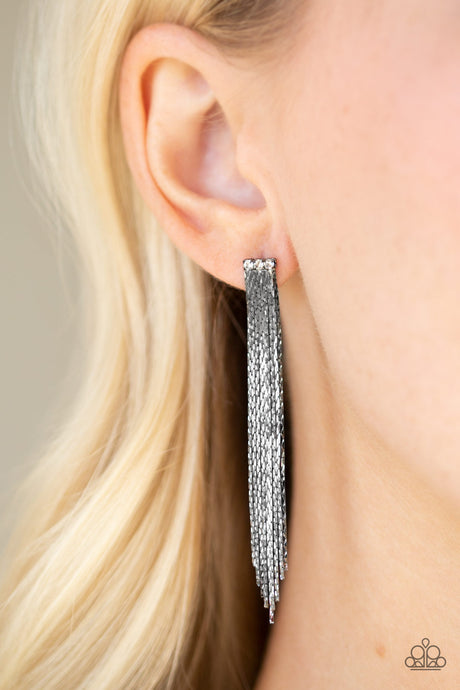 Paparazzi ~ Night At The Oscars ~ Black Tassel Earrings