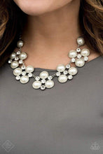 Load image into Gallery viewer, Paparazzi ~ Night At The Symphony ~ White Pearl and Rhinestone Necklace Set (Fashion Fix Exclusive)