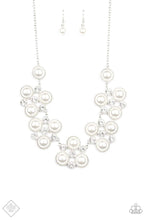Load image into Gallery viewer, Paparazzi ~ Night At The Symphony ~ White Pearl and Rhinestone Necklace Set (Fashion Fix Exclusive)