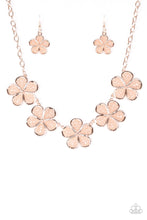 Load image into Gallery viewer, Paparazzi ~ No Common Daisy ~ Rose Gold Necklace Set