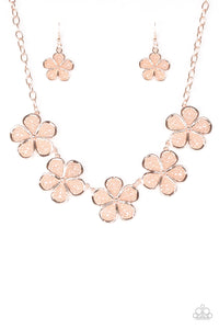 Paparazzi ~ No Common Daisy ~ Rose Gold Necklace Set