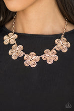 Load image into Gallery viewer, Paparazzi ~ No Common Daisy ~ Rose Gold Necklace Set