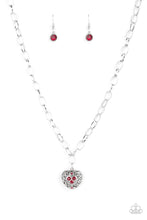 Load image into Gallery viewer, Paparazzi ~ No Love Lost ~ Red Necklace Set