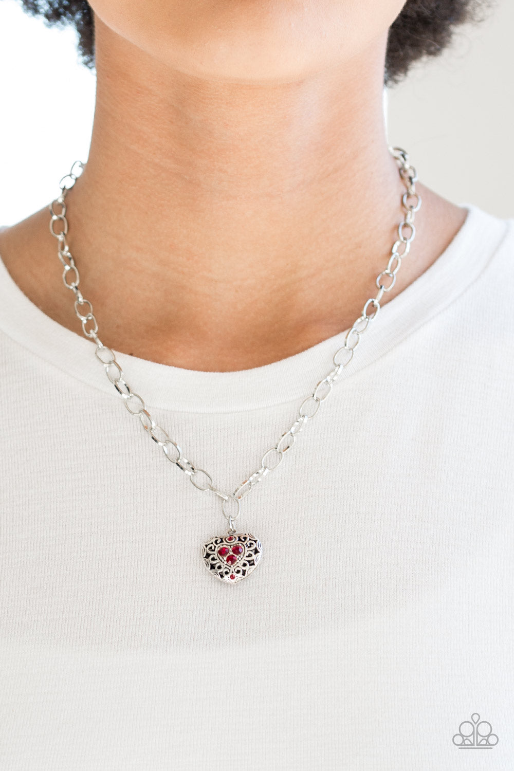 Paparazzi ~ No Love Lost ~ Red Necklace Set