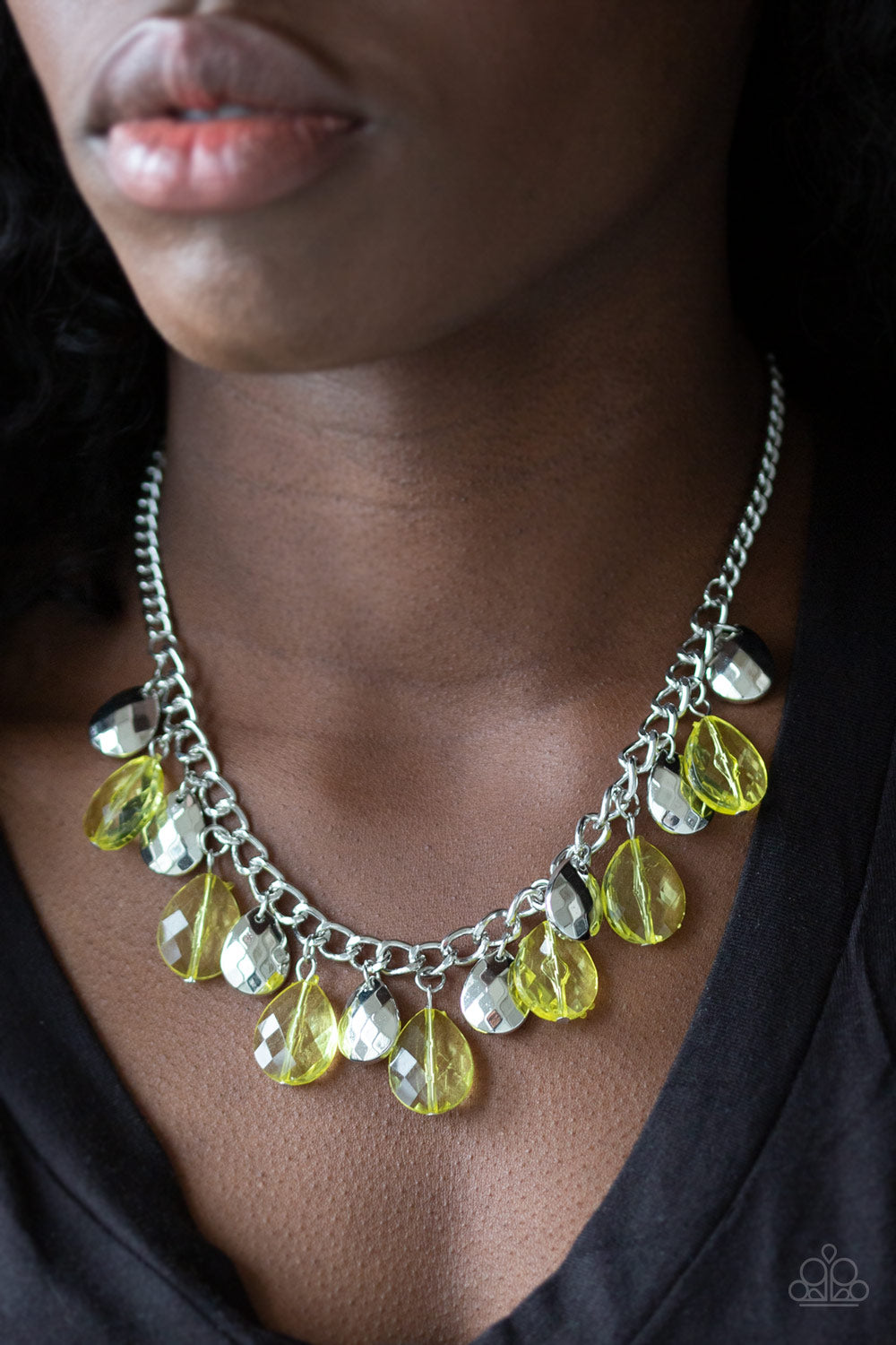 Paparazzi ~ No Tears Left To Cry ~ Yellow Necklace Set