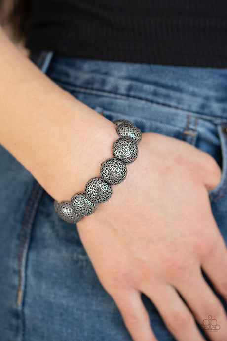 Paparazzi ~ Obviously Ornate ~ Silver Bracelet