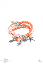 Load image into Gallery viewer, Paparazzi ~ Ocean Breeze ~ Orange Bracelet (Life of the Party Exclusive)