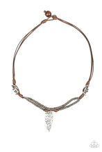 Load image into Gallery viewer, Paparazzi - Off With His ARROWHEAD - Brown Urban Necklace - Klassy Jewelz Boutique