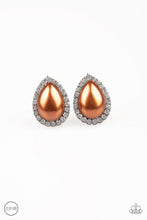 Load image into Gallery viewer, Paparazzi ~ Old Hollywood Opulence ~ Brown Clip-On Earrings - Klassy Jewelz Boutique