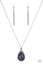 Load image into Gallery viewer, Paparazzi ~ On The Home FRONTIER ~ Blue Pendant Necklace Set