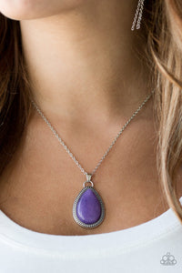 Paparazzi ~ On The Home FRONTIER ~ Purple Pendant Necklace Set