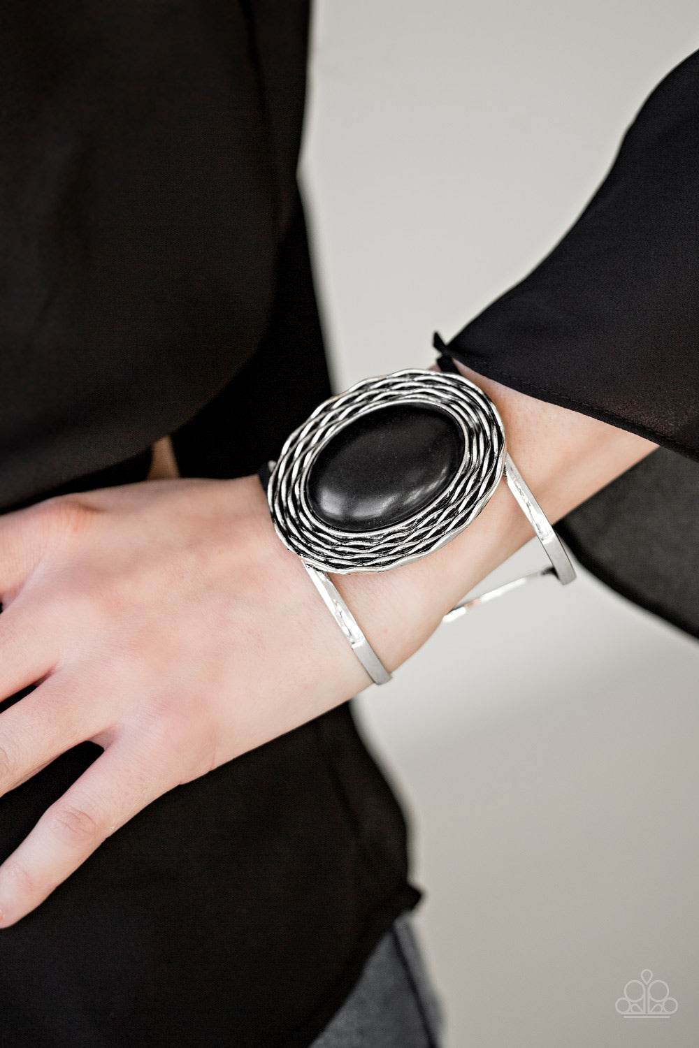 Paparazzi ~ One For The RODEO ~ Black Cuff Bracelet