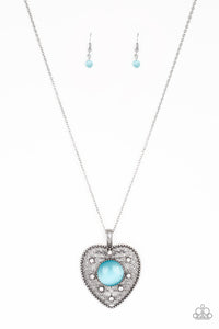 Paparazzi ~ One Heart ~ Pink Heart Pendant Necklace Set