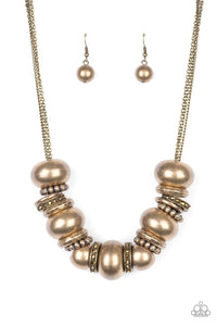 Paparazzi ~ Only The Brave ~ Brass Necklace Set