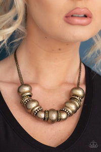 Paparazzi ~ Only The Brave ~ Brass Necklace Set