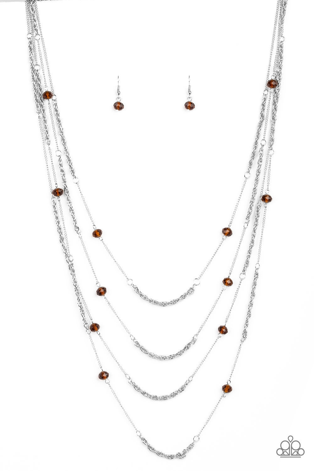 Paparazzi ~ Open For Opulence ~ Brown Necklace Set