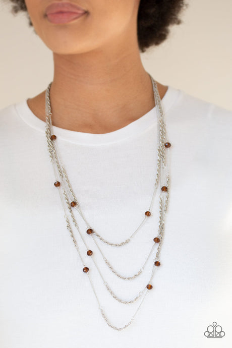 Paparazzi ~ Open For Opulence ~ Brown Necklace Set