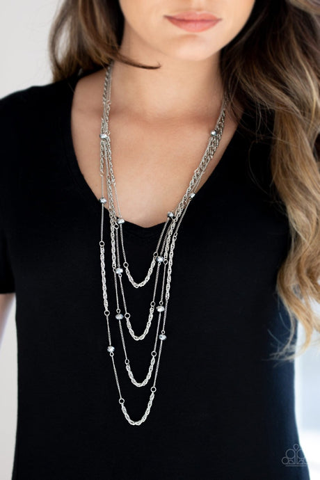 Paparazzi - Open For Opulence - Silver Necklace - Klassy Jewelz Boutique