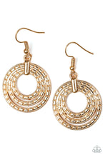 Load image into Gallery viewer, Paparazzi ~ Open Plains ~ Gold Earrings