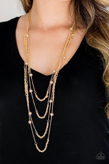 Paparazzi - Open for Opulence - Gold Necklace - Klassy Jewelz Boutique