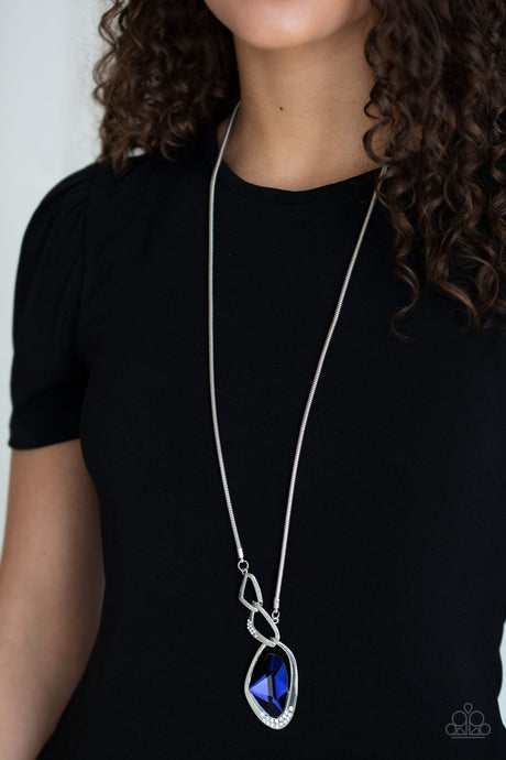 Paparazzi ~ Optical Opulence ~ Blue Necklace Set (Life of the Party Exclusive)