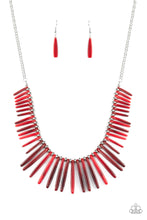 Load image into Gallery viewer, Paparazzi ~ Out of My Element ~ Red Acrylic Necklace Set