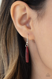 Paparazzi ~ Out of My Element ~ Red Acrylic Necklace Set