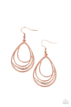 Load image into Gallery viewer, Paparazzi ~ Outrageously Opulent ~ Copper Earrings