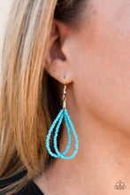 Load image into Gallery viewer, Paparazzi ~ A Standing Ovation ~ Blue knotted Seed Bead Necklace Set