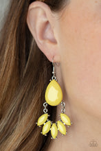 Load image into Gallery viewer, Paparazzi ~ POWERHOUSE Call ~ Yellow Earrings