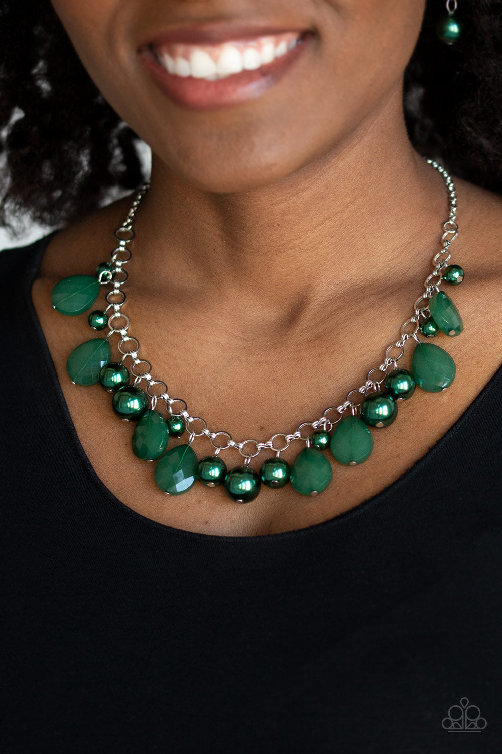 Paparazzi ~ Pacific Posh ~ Green Necklace Set