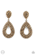 Load image into Gallery viewer, Paparazzi ~ Pack In The Pizzazz ~ Brass Clip-On Earrings